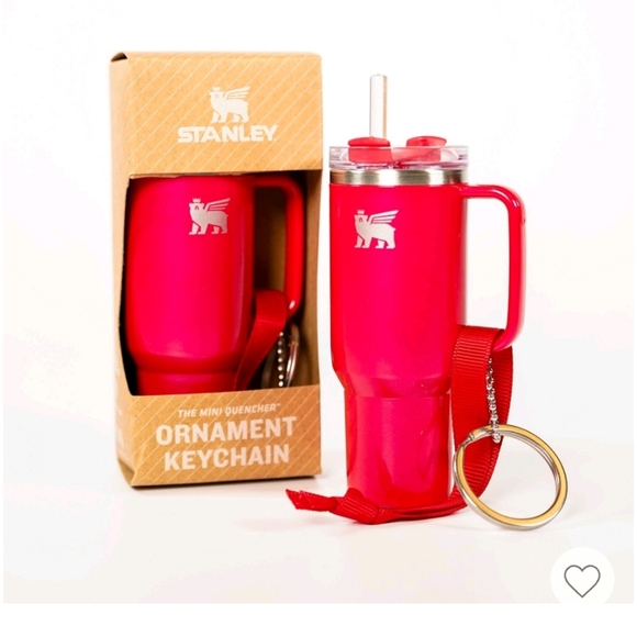 Stanley Water Bottle Ornament Keychain, Red - Picture 6 of 8